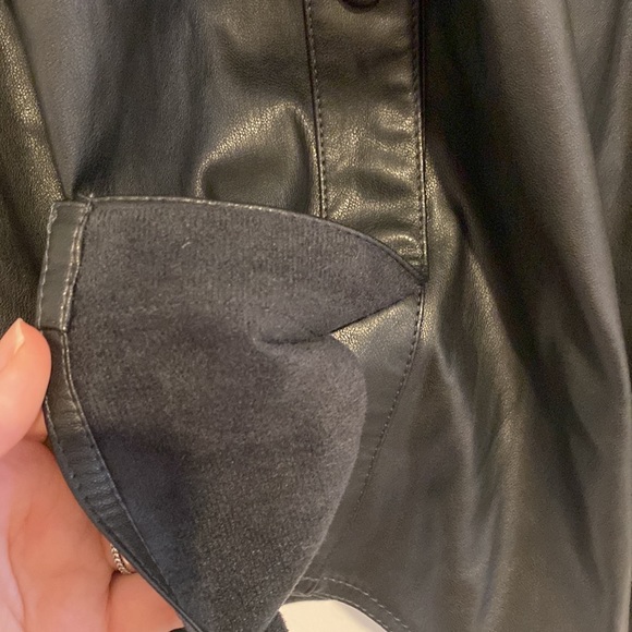 J. Crew Faux-Leather Short Sleeve Shirt - Picture 6 of 6